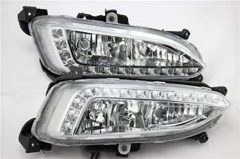 1 Dvojica LED Hmlové Svetlá pre Denné Beží Svetlo Na Hyundai Santa Fe IX45 2013, Auto Doplnky, Nepremokavé 12V Hmlové Svietidlo