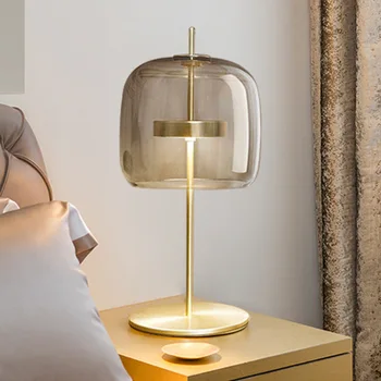 Kreatívne post-moderné stolové svietidlo hotel dekoratívne stolové svietidlo štúdia jednoduché nočné lampy, obývacia izba osobné sklo lampa